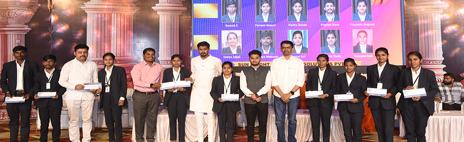 Final year SSBCA Students got placed in Sun Bright Manpower Solution Pvt. Ltd Bangalore.