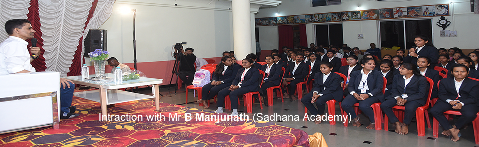 Itraction with Mr B Manjunath (Sadhana Academy)